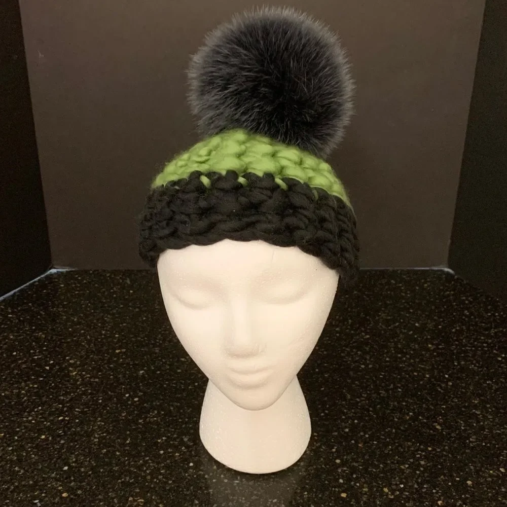 Mischa Lampert Merino Wool Handspun Beanie.